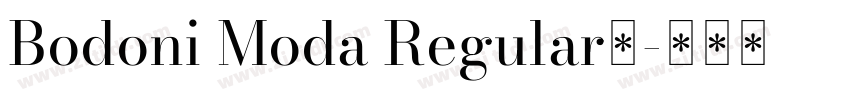 Bodoni Moda Regular下字体转换
